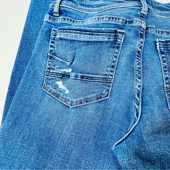 BKE jeans Payton Mid Rise Straight leg jeans distressed stretchy women size 32 - Picture 11 of 13